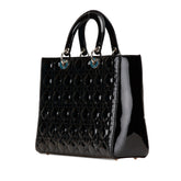 Large Patent Cannage Lady Dior